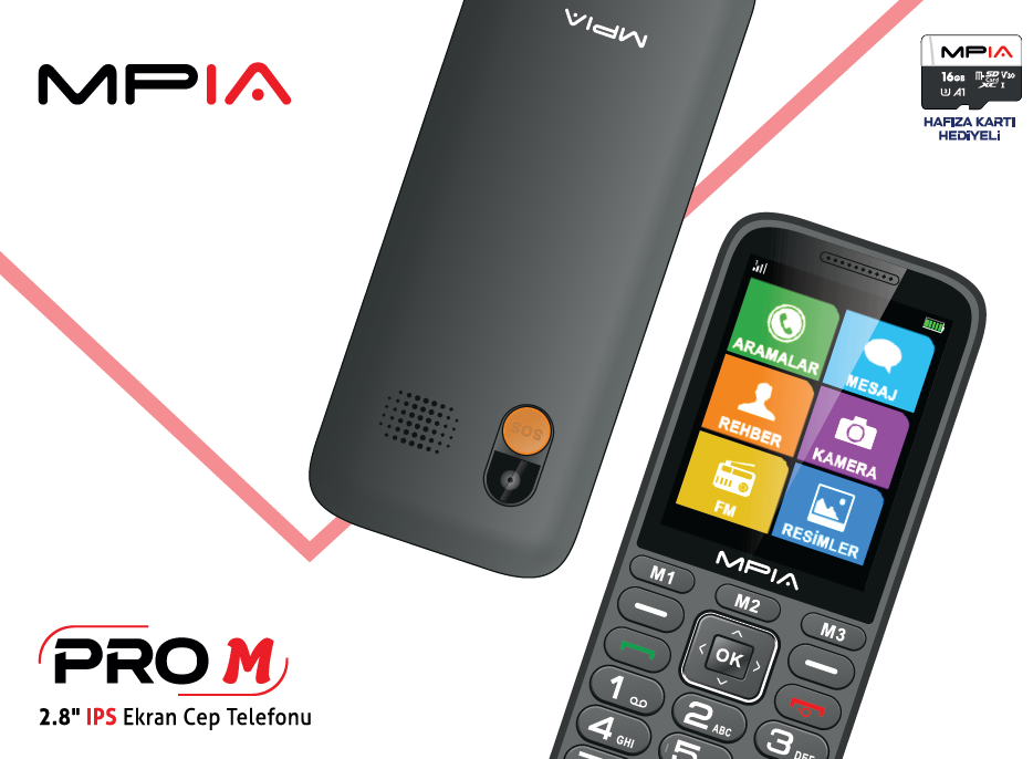 MPIA PRO M Yerli Üretim Cep Telefonu Garanti Belgesi & Kullanma Kılavuzu
